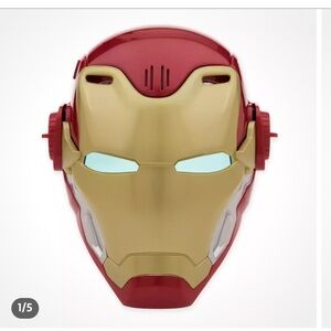 Disney iron man Red and Gold Hero Mask with Sound